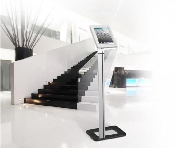 TECHly Np - Ställ - för surfplatta - låsbar - plast, aluminium - silver - skärmstorlek: 9.7"-10.1" - monteringsgränssnitt: 75 x 75 mm - golvstående