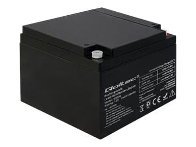 Qoltec AGM battery - UPS-batteri - 1 x batteri - blysyre - 24 Ah