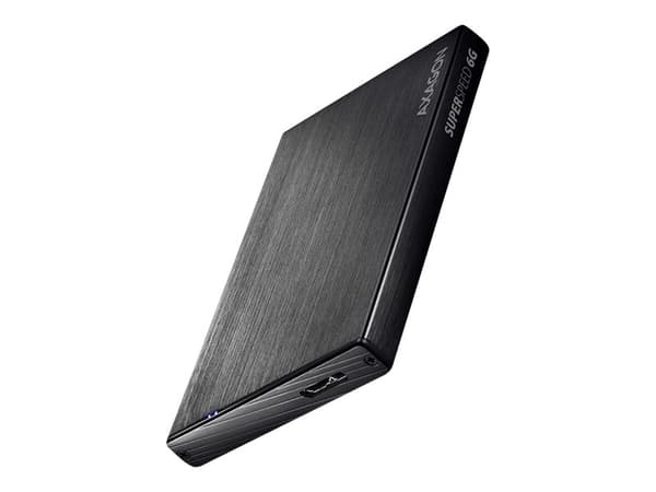 AXAGON EE25-XA6 - Lagringspakke - 2,5" - SATA 6 Gb/s - USB 3.2 (Gen 1) Sort