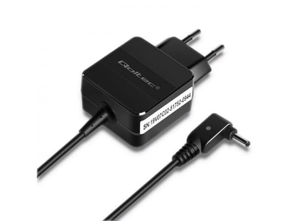 Qoltec - Strømadapter - AC 220-240 V - 18 watt - svart - for Acer ICONIA Tab A100, A101, A500, A501, W500, W500P, W501, W501P