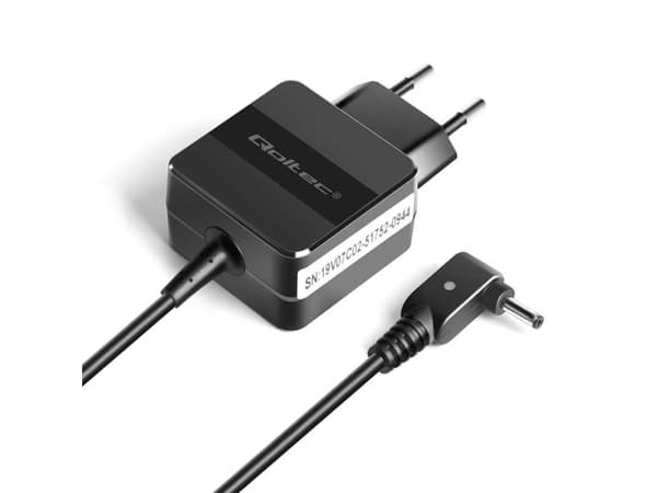 Qoltec - Strømadapter - AC 220-240 V - 18 watt - svart - for Acer ICONIA Tab A100, A101, A500, A501, W500, W500P, W501, W501P