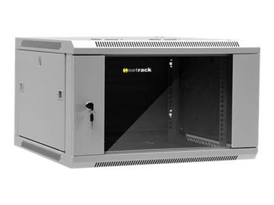 Netrack - Skåp - väggmonterbart - grått - 6U - 19"