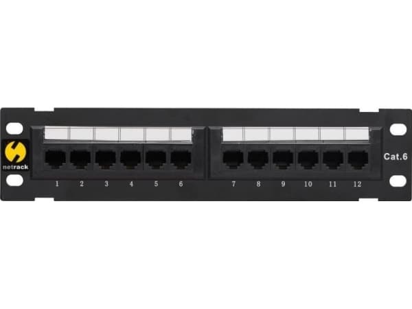 Netrack - Rack skåp - väggmontering - grå - 6U - 19"