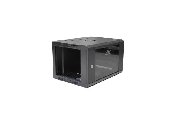 Digitus DN-W19 06U/450/B, Veggmonterbar hylle, 6U, 60 kg, Nøkkellås, Sort