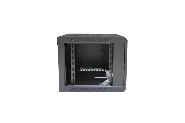 Digitus DN-W19 06U/450/B, Veggmonterbar hylle, 6U, 60 kg, Nøkkellås, Sort