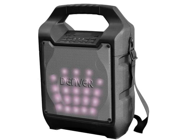 Denver TSP-205, 20 W, Svart, LED, Kabel & Trådlös, AC, Batteri, 230 V