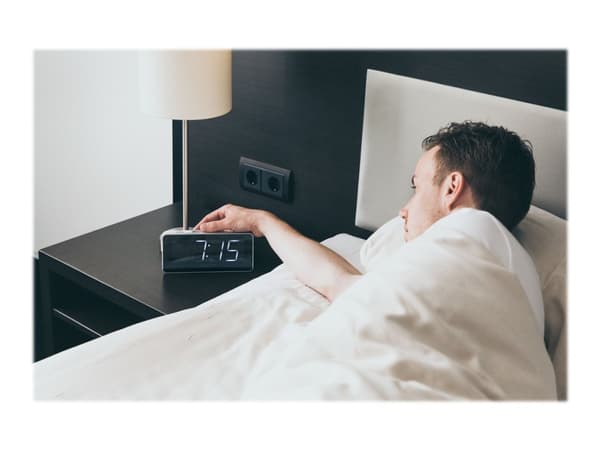 Lenco CR-30 - Klokkeradio - hvit