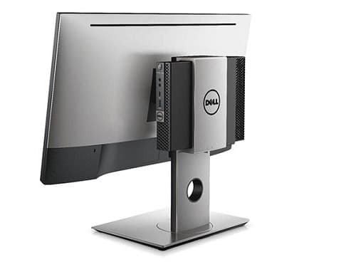 Dell Micro Form Factor All-in-One Stand MFS18 - Ställ - för skärm/mini-PC - skärmstorlek: 19"-27" - monteringsgränssnitt: 100 x 100 mm - skrivbord -