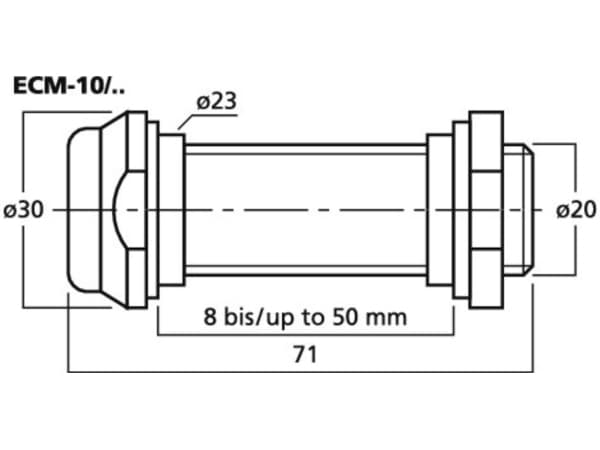Monacor ECM-10/SW, 110 dB, 30 - 17000 Hz, 300 O, Retningsuavhengig, Koblet med ledninger (ikke trådløs), XLR-3