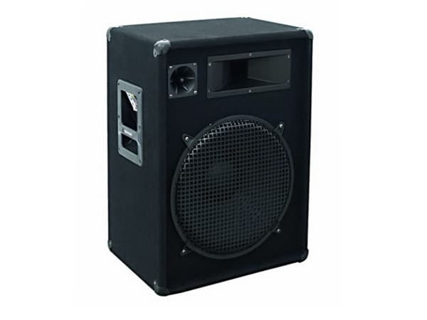 Omnitronic DX-1522, 1.0 kanaler, 400 W, 30 - 18000 Hz, 8 O, Sort