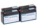 Miniatyrbilde 1 av 2: AVACOM AVA-RBC23-KIT, Forseglet blysyre (VRLA), 4 stykker, Sort, Vietnam, APC RBC23, 9,6 kg