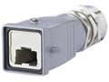 Miniatyrbilde 4 av 5: BTR E-DAT Industry IP67 V5 metal plug housing - Kontaktdeksel - grå