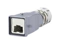 Miniatyrbilde 5 av 5: BTR E-DAT Industry IP67 V5 metal plug housing - Kontaktdeksel - grå