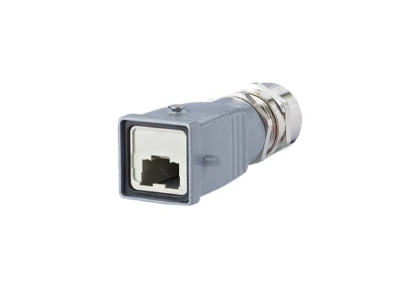 BTR E-DAT Industry IP67 V5 metal plug housing - Kontaktdeksel - grå