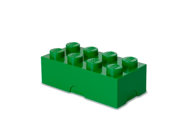 LEGO Lunch Box 8 - Matlagringsbeholder - mørk grønn