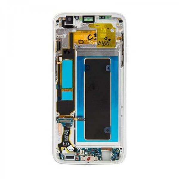 Samsung Galaxy S7 Edge Skärm Original LCD Display Glas - Vit