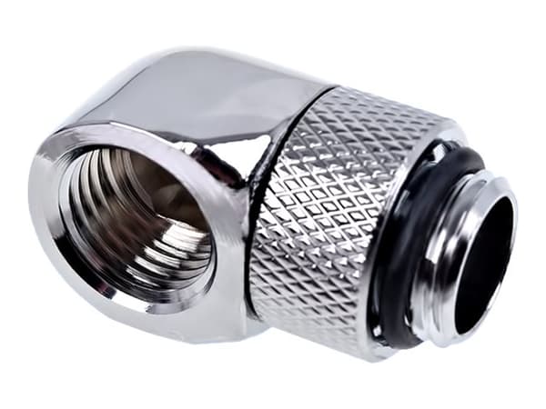 Alphacool Eiszapfen Connector Series L-connector - Armatur for væskekjølesystem - krom