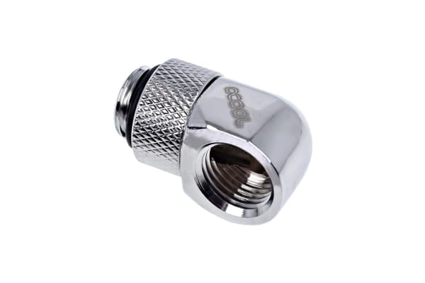Alphacool Eiszapfen Connector Series L-connector - Armatur for væskekjølesystem - krom