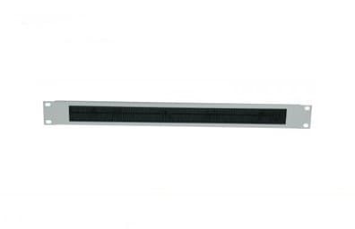 Intellinet 19" kaapelin läpivientipaneeli, 1U, harjainsertillä, musta - Rack kabel indgangspanel med brush - black, RAL 9005 - 1U - 19"