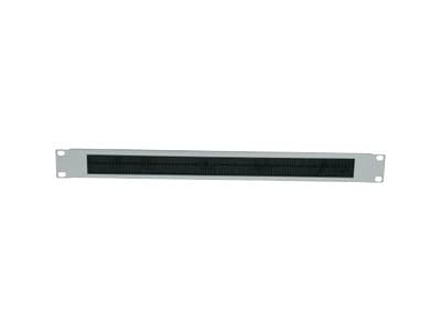 Intellinet 19" kaapelin läpivientipaneeli, 1U, harjainsertillä, musta - Rack kabel indgangspanel med brush - black, RAL 9005 - 1U - 19"