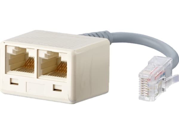 BTR - Nettverksplitter - RJ-45 (hann) til RJ-45 (hunn) - 10 cm