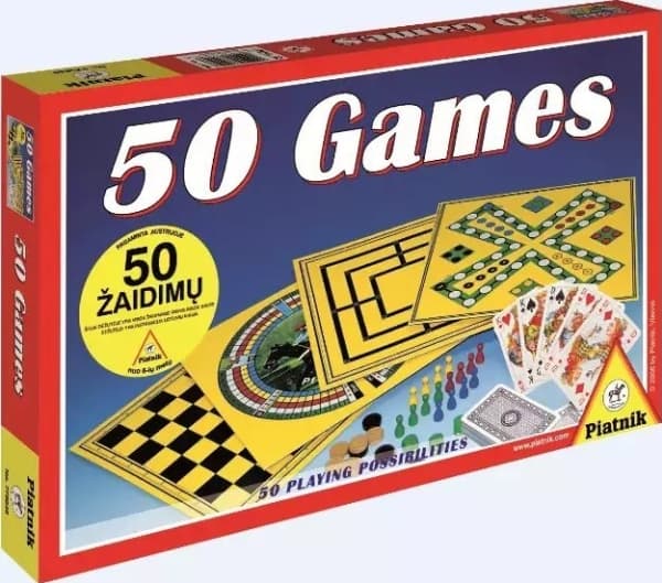 PIATNIK 50 pelin sarja (liettuaksi)