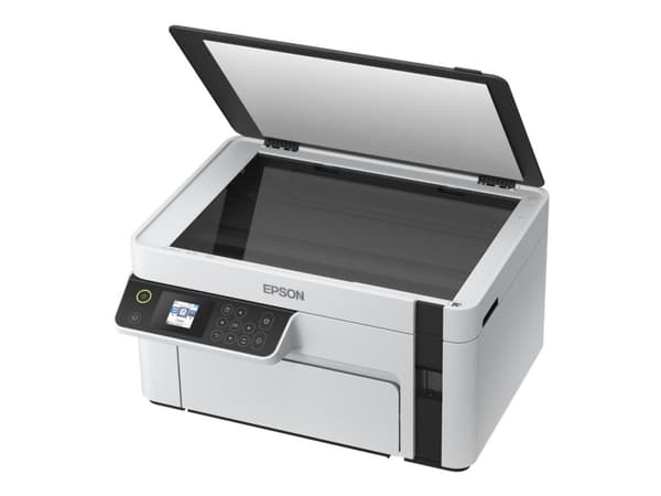 Epson EcoTank M2120 - Multifunksjonsskriver - S/H - ink-jet - A4/Legal (medie) - opp til 15 spm (trykking) - 150 ark - USB, Wi-Fi - hvit