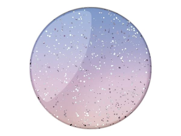 PopSockets Swappable PopGrip - Multifunktionshållare för mobiltelefon - Glitter Morning Haze - många färger Multifärg