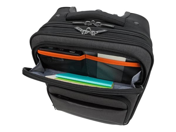 Targus CitySmart Compact Under-Seat Roller - Upprätt - grå, svart - 12" - 15.6"