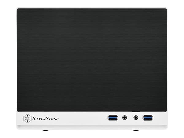 SilverStone SUGO SG13 - Tower - Mini-DTX - ingen strømforsyning (AT / PS/2) - svart, hvit - USB/lyd