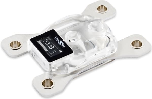 Aqua Computer 21716, Silver, Vit, Water block, Vätska, Akryl, Nickel, Uttag AM4, 1/4"