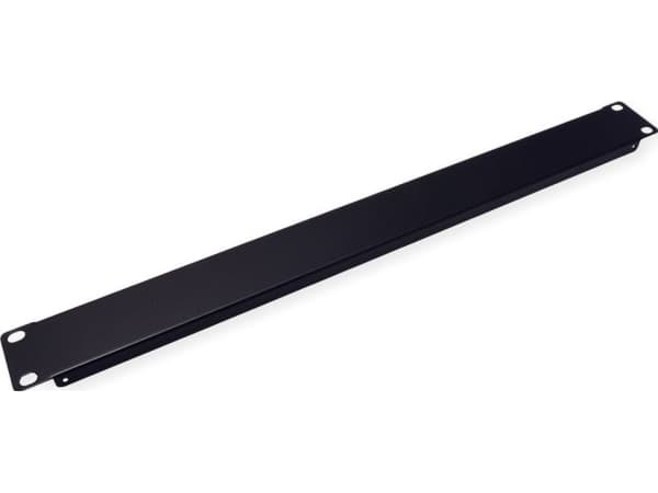 VALUE 26.99.0298, Blank panel, Svart, Metall, 1U, 48,3 cm (19"), 231,7 g