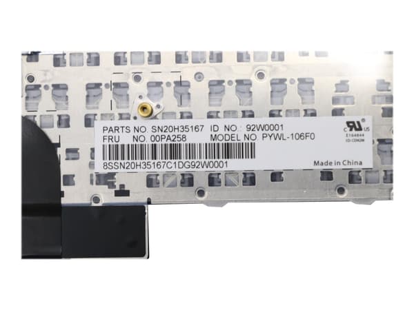 Lenovo - Ersättningstangentbord för bärbar dator - med Trackpoint, UltraNav - fransk - FRU - för ThinkPad P50 20EN, 20EQ; P70 20ER, 20ES