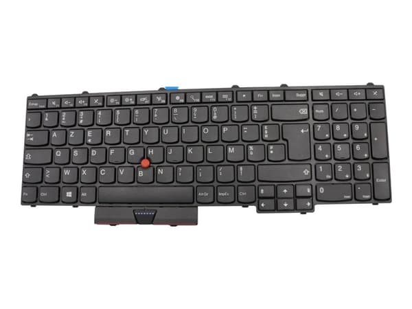 Lenovo - Ersättningstangentbord för bärbar dator - med Trackpoint, UltraNav - fransk - FRU - för ThinkPad P50 20EN, 20EQ; P70 20ER, 20ES