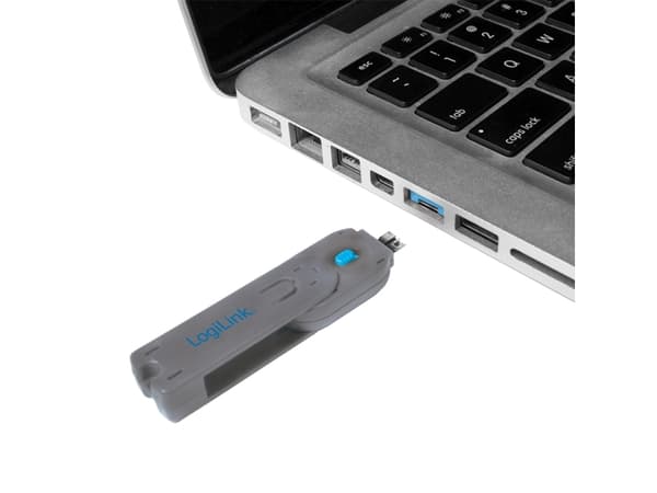 LogiLink - USB-portblockerare - blå