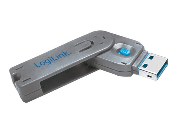 LogiLink - USB-portblockerare - blå