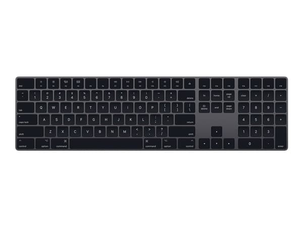 Apple Magic Keyboard with Numeric Keypad - Tangentbord - trådlös - Bluetooth - QWERTY - dansk - rymdgrå