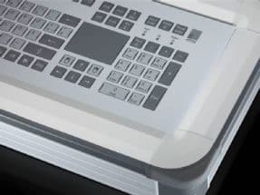 Rittal SM 6446.030, Full-size (100%), Koblet med ledninger (ikke trådløs), USB, Mekanisk nøkkelbryter, Hvit