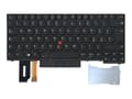 Miniatyrbild 1 av 3: Chicony - Ersättningstangentbord för bärbar dator - med Trackpoint - bakgrundsbelyst - QWERTY - italiensk - FRU - för ThinkPad E480; E490; L380; L380