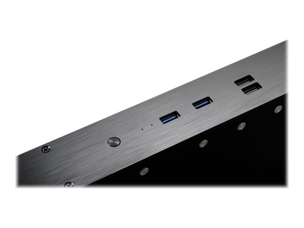 Akasa Galileo TU1 - USFF 1U - Thin mini ITX - ingen strømforsyning - anodisert svart - USB