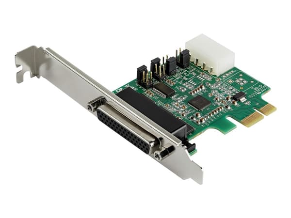 StarTech.com 4-port PCI Express RS232 Serial Adapter Card, PCIe RS232 Serial Host Controller Card, PCIe to Serial DB9 Card, 16950 UART, Desktop Expan