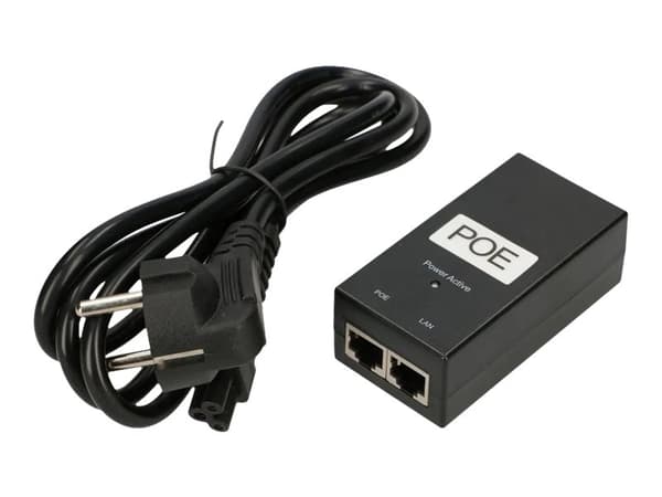 Extralink POE-24-24W-G - Strøminjektor - AC 100-240 V - 24 watt - utgangskontakter: 1