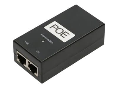 Extralink POE-24-24W-G - Strøminjektor - AC 100-240 V - 24 watt - utgangskontakter: 1 Sort