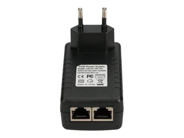 Extralink POE-18-18W - Strøminjektor - AC 100-240 V - 18 watt - utgangskontakter: 1