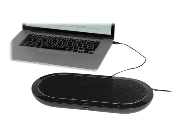 Jabra Speak 810 MS, Universaali, Musta, 30 m, Langallinen & langaton, 3,5 mm, HFP