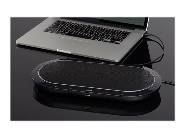 Jabra Speak 810 MS, Universaali, Musta, 30 m, Langallinen & langaton, 3,5 mm, HFP