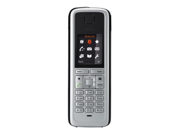 Unify OpenStage M3 - Trådlös förlängningshandenhet - med Bluetooth interface - DECT - svart, silver