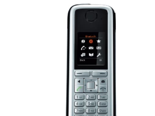 Unify OpenStage M3 - Trådlös förlängningshandenhet - med Bluetooth interface - DECT - svart, silver