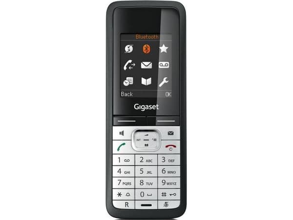 Unify OpenStage M3 - Trådlös förlängningshandenhet - med Bluetooth interface - DECT - svart, silver