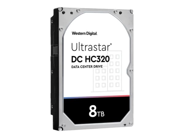 WD Ultrastar DC HC320 HUS728T8TL5204 - Hårddisk - 8 TB - intern - 3,5" - SAS 12Gb/s - 7200 rpm - buffert: 256 MB
